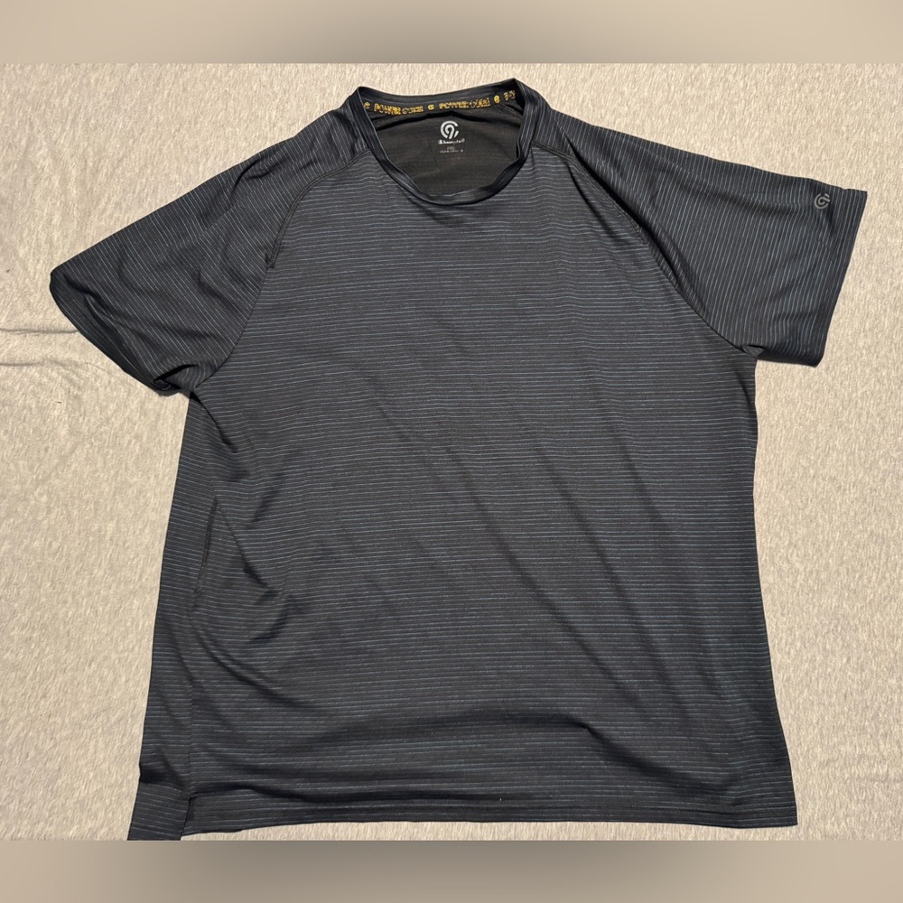 Champion Power One Men's Dark Blue Short Sleeve Workout Shirt XXL